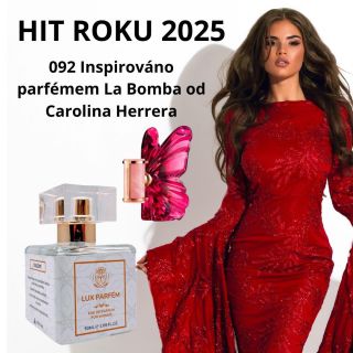 🌸 NOVINKA – HIT roku 2025! 🌸 Představujeme parfém 092 Lux, inspirovaný parfémem Carolina Herrera La Bomba 💣 Exotická...