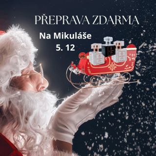 🎅 Mikuláš naděluje už dnes! Pouze dnes 5.12 máš DOPRAVU ZDARMA na všechny objednávky v našem e-shopu. Dopřej si svou...