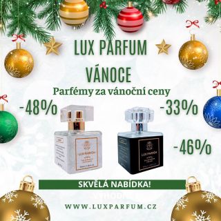🎄 LUXUSNÍ PARFÉMY NA VÁNOCE S MEGA SLEVAMI! Nejkrásnější období roku voní luxusem – a vy můžete ušetřit jako nikdy...
