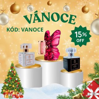 🎄 Vánoce na poslední chvíli? Lux Parfém to jistí! Pouze tento Víkend máš EXTRA slevu -15 % na všechny vůně s kódem VANOCE....